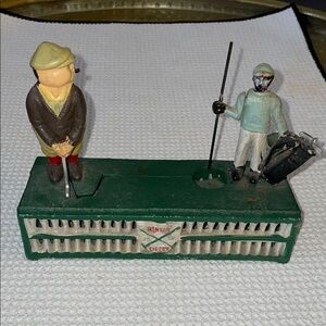 Vintage Golf Themed Mechanical Bank